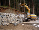 Engineered Rock Wall In Progress